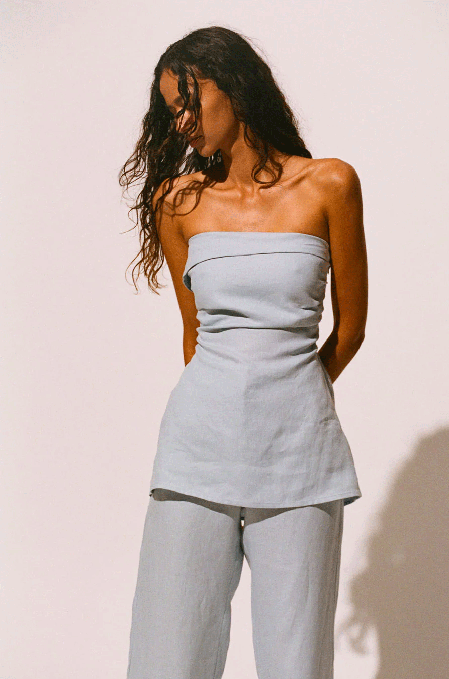 Sol tube top - Sky blue