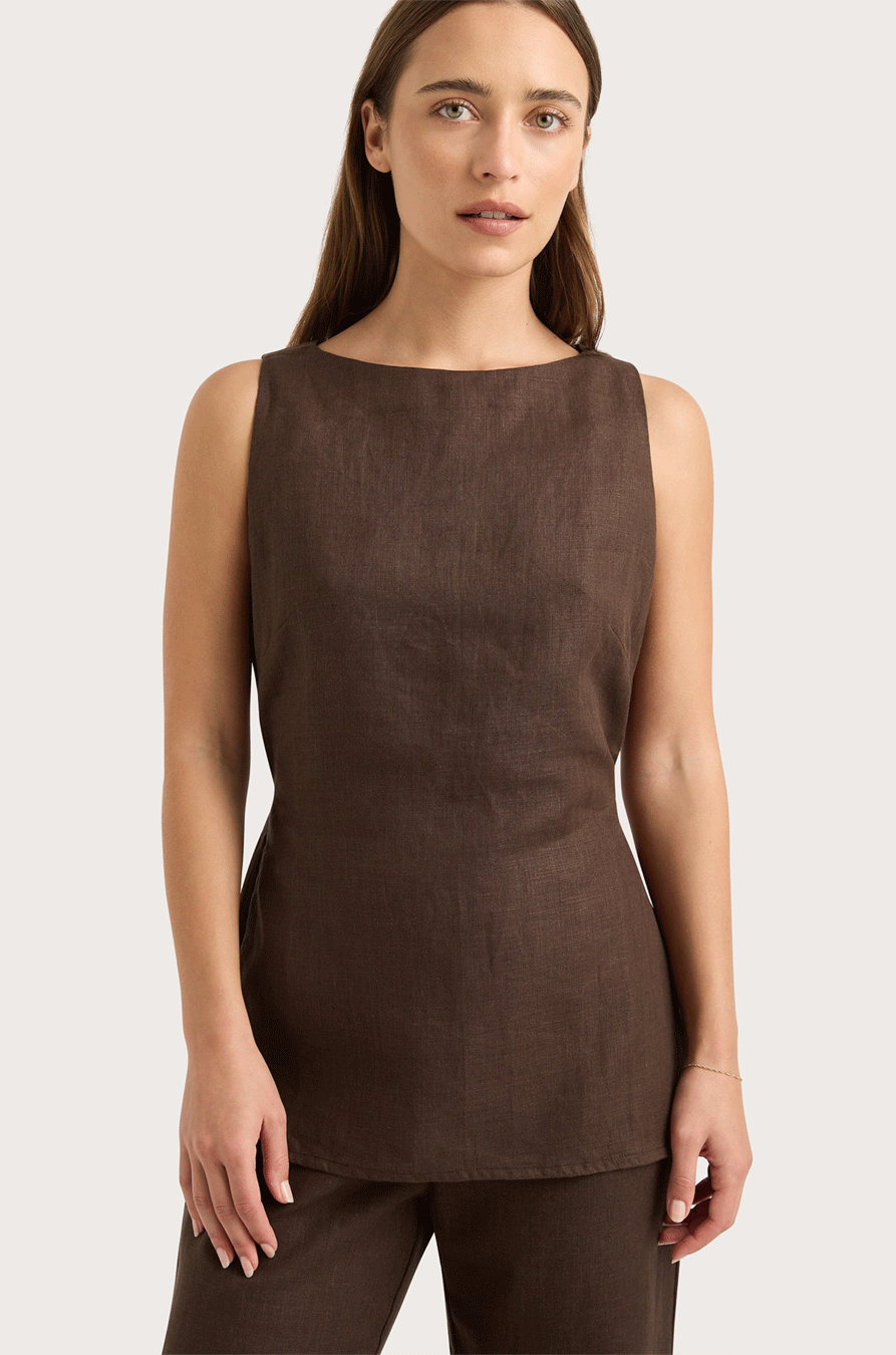The Ease Top - Brown 