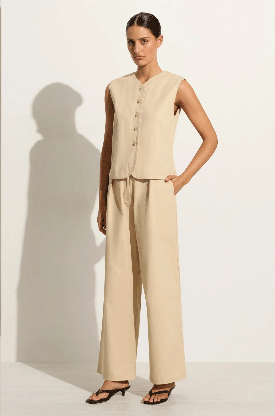 The Step Trousers - Beige
